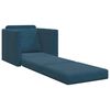 vidaXL Divano letto 60cm Blu Velluto