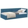 vidaXL Cornice del letto ad angolo Blu 100 x 200 cm Velluto