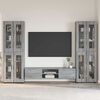 vidaXL Set mobile TV con cassetto Grigio Sonoma Legno multistrato