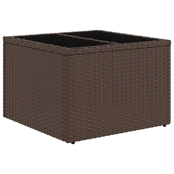 vidaXL Set Divano da Giardino 8 pcs Marrone, Crema 55 x 55 x 37 cm