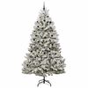 vidaXL Albero di Natale artificiale con 300 LED Verde e Bianco 300 cm
