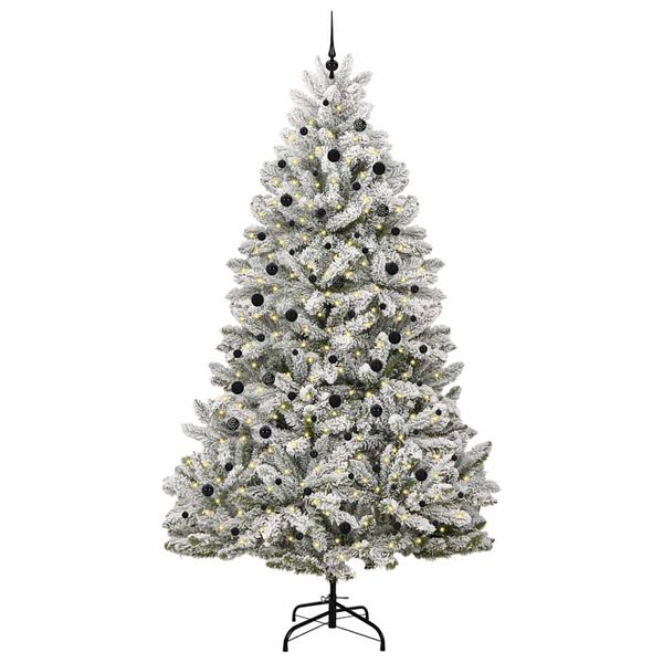 vidaXL Albero di Natale artificiale con 300 LED Verde e Bianco 300 cm