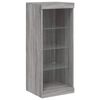 vidaXL Credenza con Luci LED Grigio Sonoma 41x37x100 cm