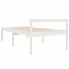 vidaXL Letto per Anziani Bianco 75x190 cm Small Single Legno di Pino
