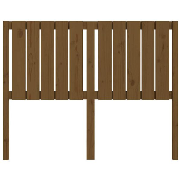 vidaXL Testiera per Letto ambra 125,5x4x100 cm Legno Massello di Pino