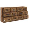 vidaXL Sideboards con cassetto 2 pcs Legno vecchio 70 x 35,5 x 67,5 cm