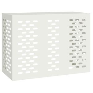 vidaXL Copertura per condizionatore d'aria Bianco 110 x 50 x 80 cm