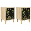 vidaXL Armadio da Notte RHENEN 2 pz Rovere Sonoma 36 x 33 x 50 cm