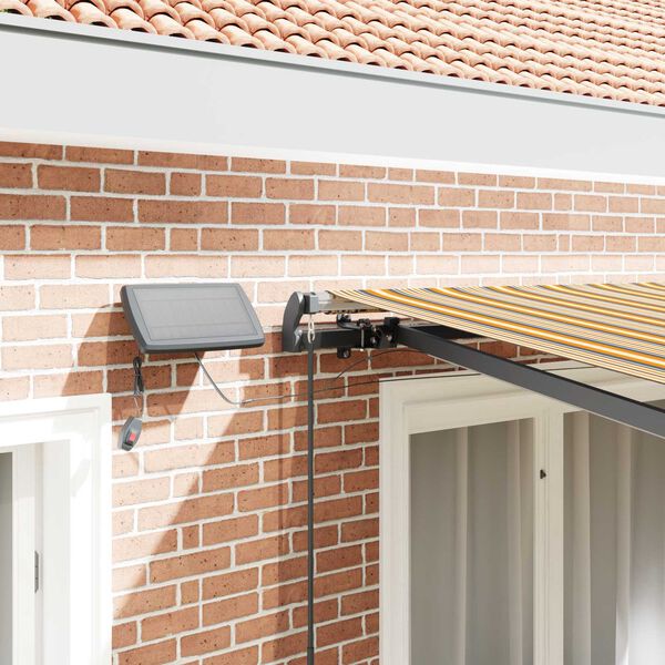 vidaXL Tenda Retrattile Multicolore 350 x 250 cm Tessuto