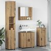 vidaXL Set di mobili per il bagno con porta 4 pcs Rovere artigianale