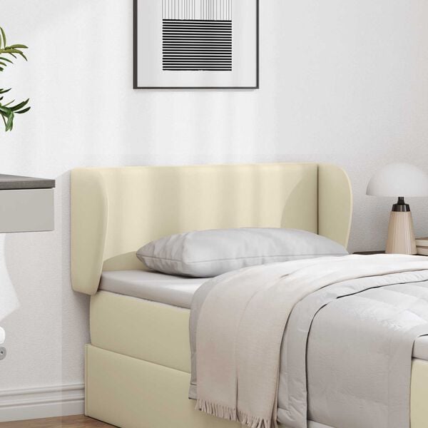 vidaXL Orecchia della Testata Crema 40 x 23 x 6 cm PVC