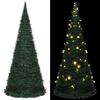 vidaXL Albero di Natale Artificiale Apribile Preilluminato Verde 150cm