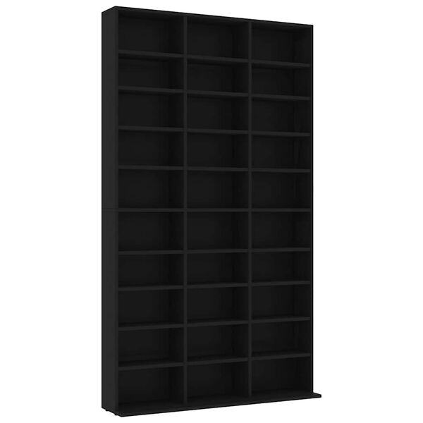 vidaXL Armadietto TV Nero 102x23x177,5 cm in Legno Multistrato