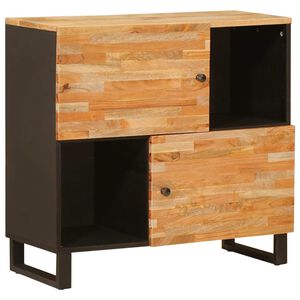 vidaXL Mobile laterale Marrone 80 x 33 x 75 cm Legno di mango massello