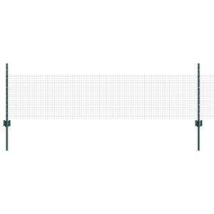vidaXL Recinzione in rete saldata con pali 100 x 0,5 m Verde Rete