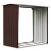 vidaXL Capannone in Acciaio Zincato 172x91x154 cm Marrone