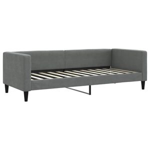 vidaXL Letto da Giorno Grigio Scuro 80x200 cm in Tessuto