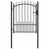 vidaXL Cancello della recinzione con punte EMMEN 100 x 125 cm