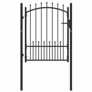 vidaXL Cancello della recinzione con punte EMMEN 104 x 109,5 cm