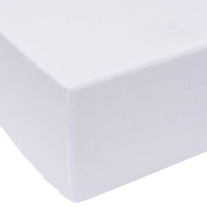 vidaXL Federe Bianco 200 x 160 cm Cotone