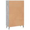 vidaXL Credenza Grigio Cemento 69,5x31x115 cm in Legno Multistrato