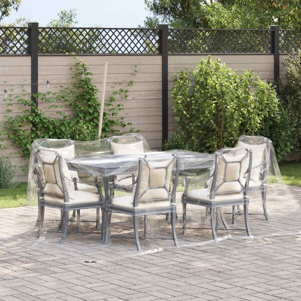 vidaXL Telo con Occhielli Trasparente 3 x 3 m Polietilene