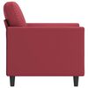 vidaXL Poltrona Rosso Vino 60 cm in Similpelle
