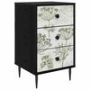 vidaXL Armadio da Notte GOTHA Rovere Nero 36 x 33 x 61 cm