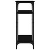 vidaXL Tavolino Nero 40x30x75 cm in Legno Multistrato