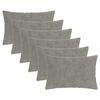vidaXL Federa 6 pz HEERLEN Grigio Chiaro 50 x 75 cm
