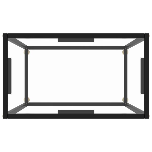 vidaXL Tavolo Consolle Trasparente 60x35x75 cm in Vetro Temperato