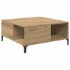 vidaXL Tavolino da salotto Rovere artigianale 80 x 80 x 36,5 cm