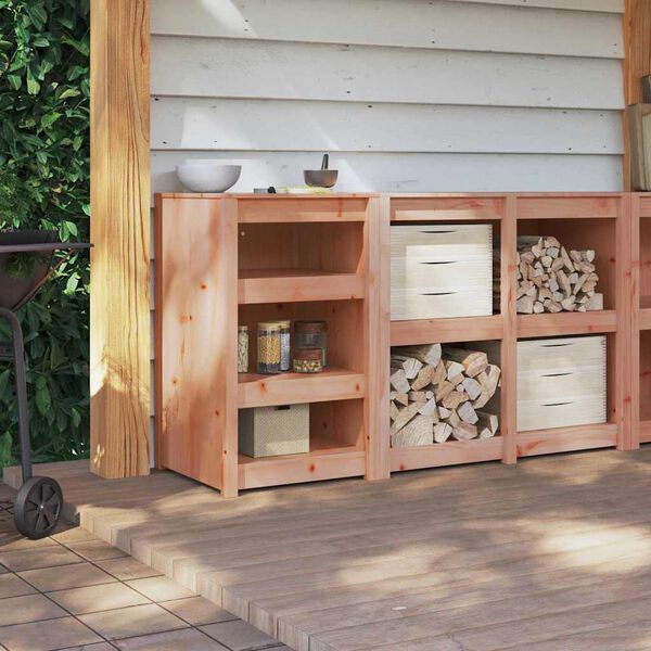 vidaXL Mobile da cucina Rovere Marrone 55 x 55 x 92 cm Pino massello