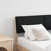 vidaXL Testiera imbottita Nero 120 cm Pino massello