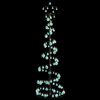 vidaXL Albero di Natale a LED con Palline 120 LED Bianco Caldo 180 cm