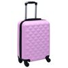 vidaXL Set Valigie Trolley a Custodia Rigida 2 pz Rosa in ABS