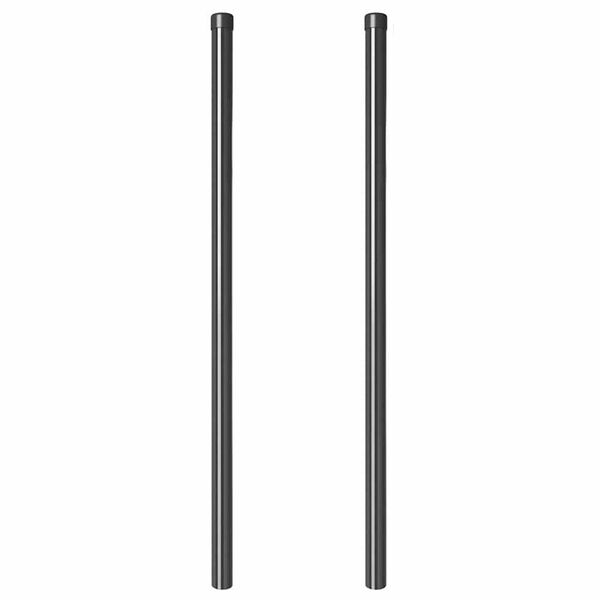 vidaXL Pali per Recinzione 2 pcs Grigio 110 cm