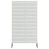 vidaXL Schermo per Privacy Grigio 100 x 50 x 180 cm Acciaio