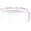 vidaXL Set da giardino 4 pezzi con cuscini crema 63x63 cm