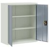vidaXL Schedario Grigio Chiaro e Grigio Scuro 90x40x105 cm in Acciaio