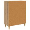vidaXL Credenza Rovere artigianale 69,5 x 34 x 90 cm Legno multistrato