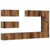vidaXL Set Mobile TV 7 pz Montato a Parete Legno Antico in Truciolato