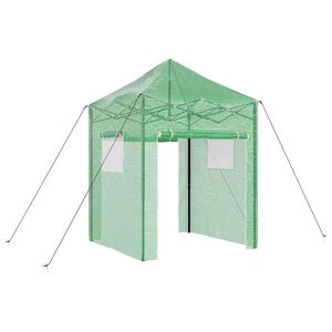 vidaXL Serra con struttura pop-up Verde 200 x 200 x 300 cm Ferro