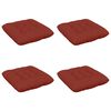 vidaXL Cuscini per Seduta VIANEN 4 pz 100% Poliestere Rosso