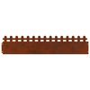 vidaXL Bordure per prato 20 pcs Ruggine 103 x 0,05 x 22 cm