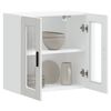 vidaXL Pensile da Cucina con Porta in Vetro Porto Bianco