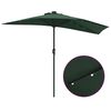 vidaXL Ombrello da giardino Verde 294 x 150 x 224 cm