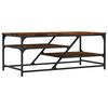 vidaXL Tavolino da Salotto Rovere Fumo 100x49x40 cm Legno Multistrato