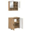 vidaXL Set di mobili per il bagno 2 pz Rovere artigianale