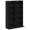 vidaXL Mobile per CD 2 pz Rovere Nero 33 x 23,5 x 97,5 cm